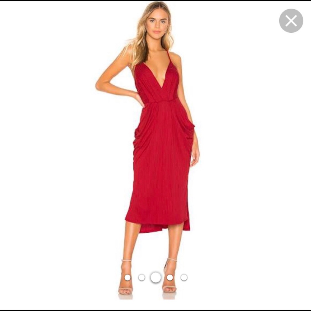 BCBGeneration Red Midi Dress XXS
